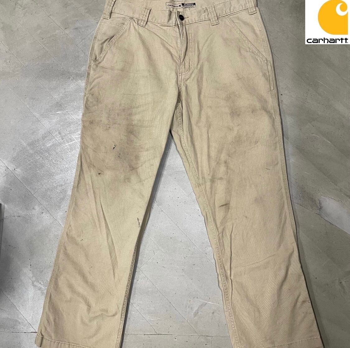 Carhartt Relaxed Fit ワークパンツ ベージュ カーハート
