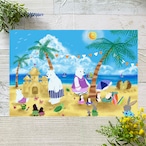 アニマルビーチ イラストポストカード2枚セット