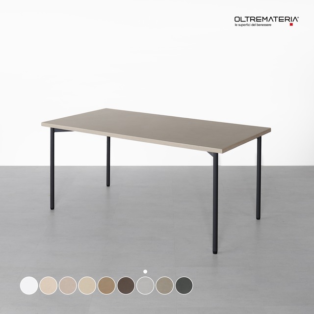 オルトレマテリア ダイニング テーブル Midium Gray-OL30 （鉄脚／木製脚／サイズオーダー）