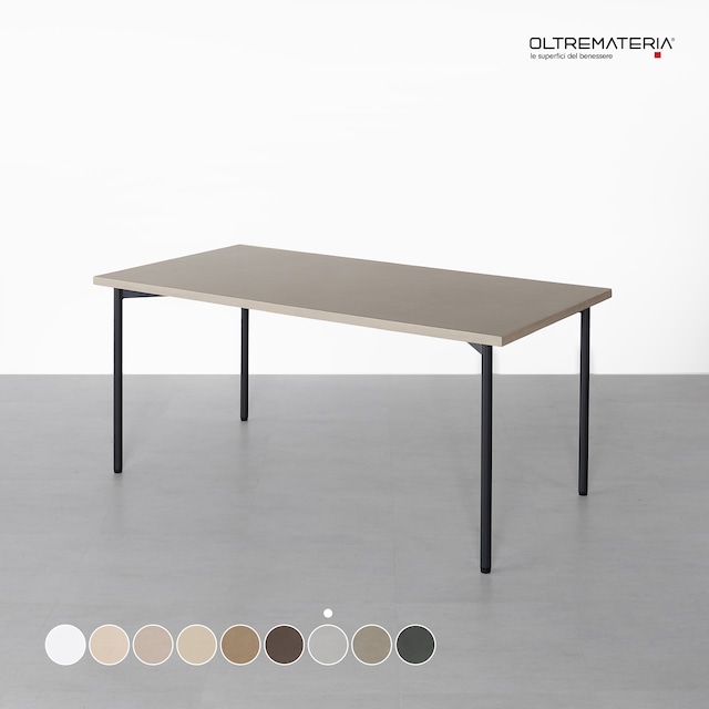 オルトレマテリア ダイニング テーブル Midium Gray-OL30 （鉄脚／木製脚／サイズオーダー）