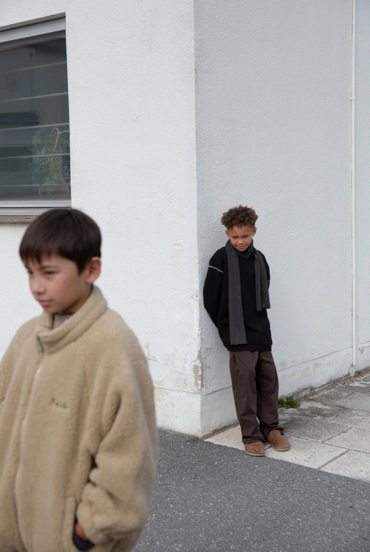 Façade Tenka teddy zip sweater - Camel