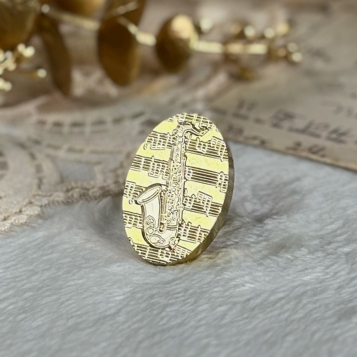 【縦30㎜×横20㎜】サックス【スタンプヘッド】#SWH-70