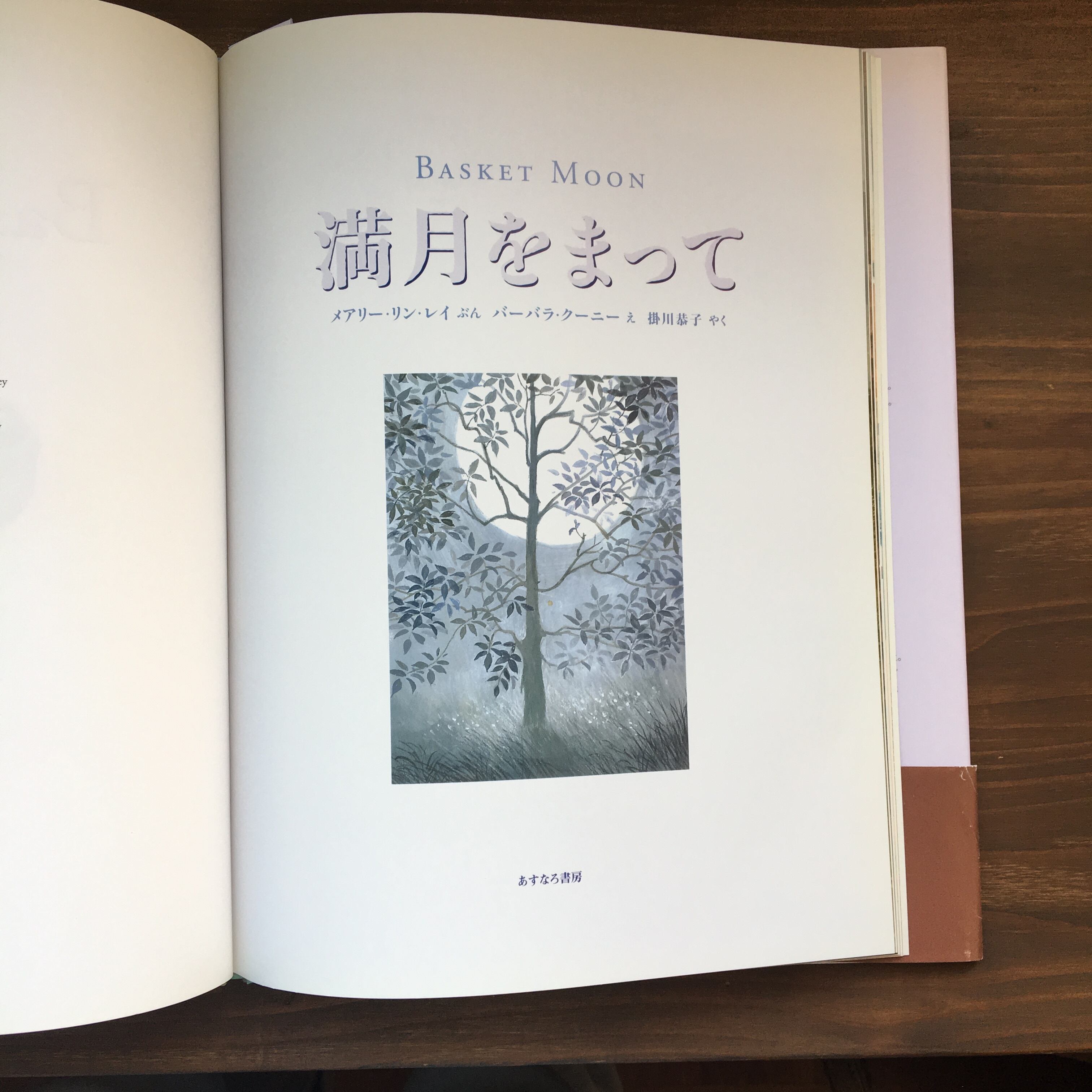満月をまって(メアリー・リン・レイ文/バーバラ・クーニ―絵/掛川恭子訳)