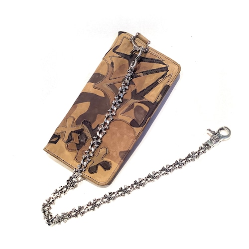 SofferAri Jewelry ソファーアリ  samsw3000 MR. SUE WALLET WITH SPIDER WEB AND CROSSES Camo
