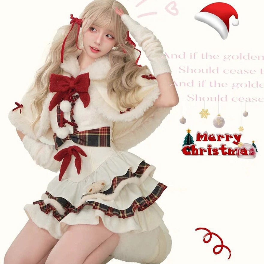 イベントコスチューム ホワイトノエル サンタ衣装 レディースサンタ