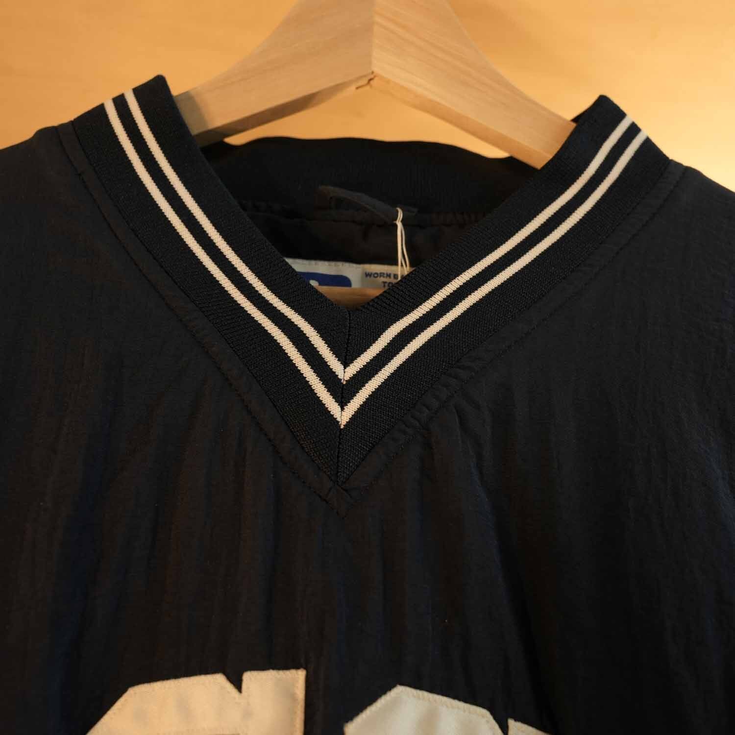 RUSSELL ATHLETIC 90s カレッジ ナイロンプルオーバー XL ネイビー
