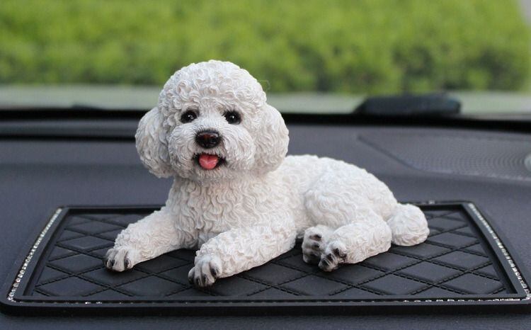 犬 ドッグ 置物 インテリア 車内アクセサリー かわいい トイプードル