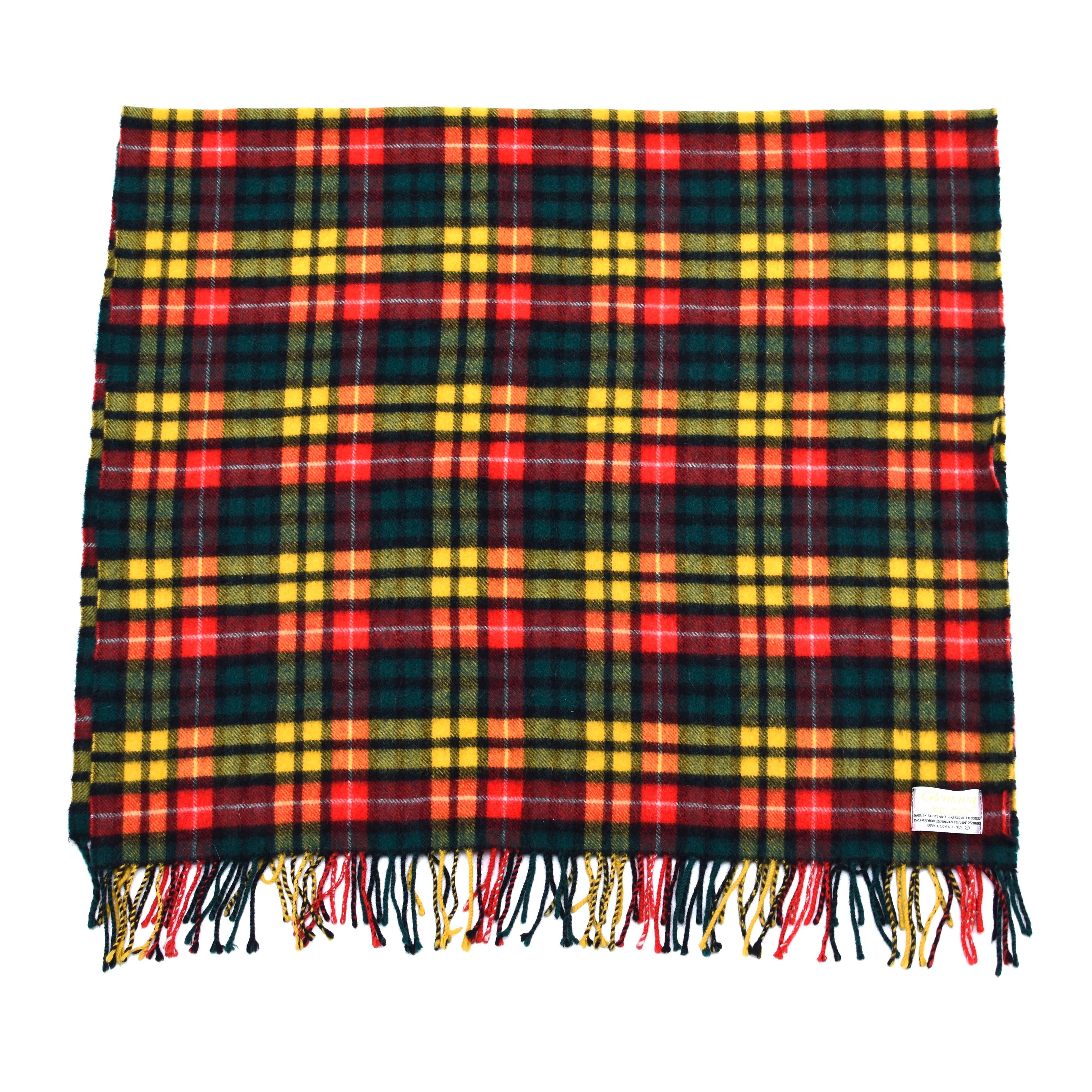 Made in Scotland Glentana check stole | 古着屋 grin days memory