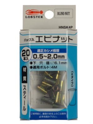 【新着特価】ロブテックス ナット スティール HNSK4P