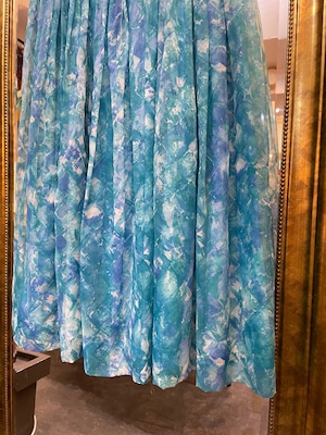 VINTAGE 50's blue chiffon dress