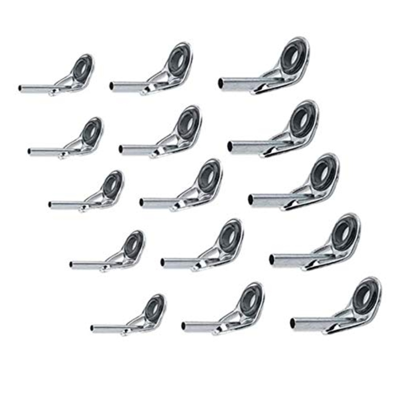 YFFSFDC トップガイド 15個セット ロッドガイドステレンス 釣り竿穂先 交換 修理キット ロッドの修理 0.9mm、1.2mm、1.4mm… (A)