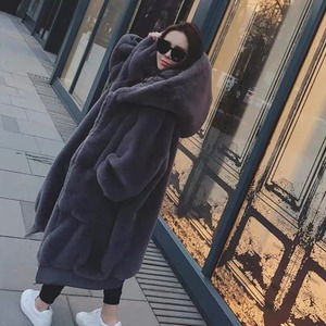 over size fake far coat