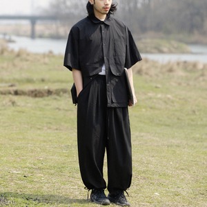 Utility pocket oversized shirt 0597