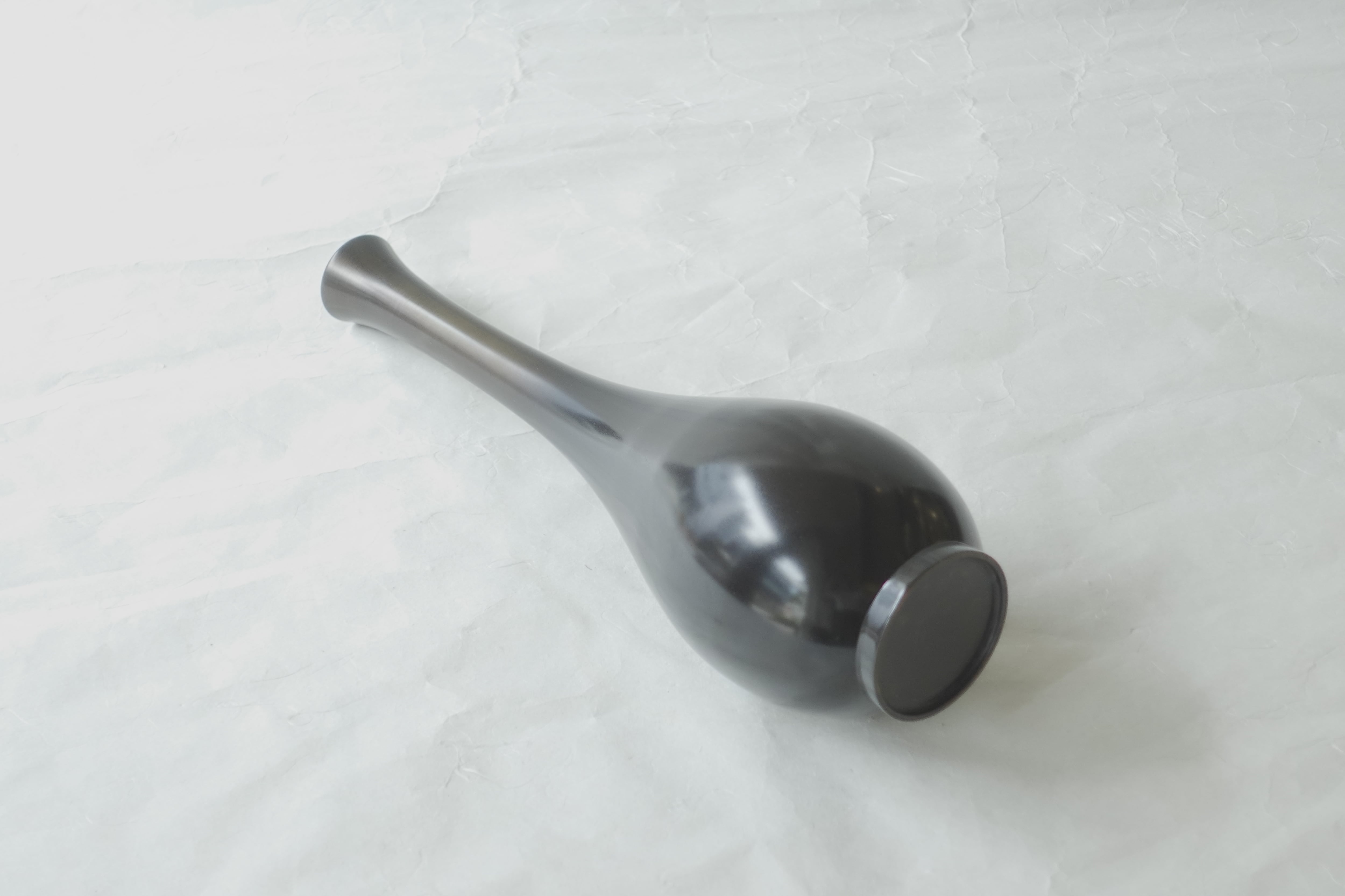 高岡銅器 唐銅（からかね） 花入 鶴首 9寸 | 小林漆陶