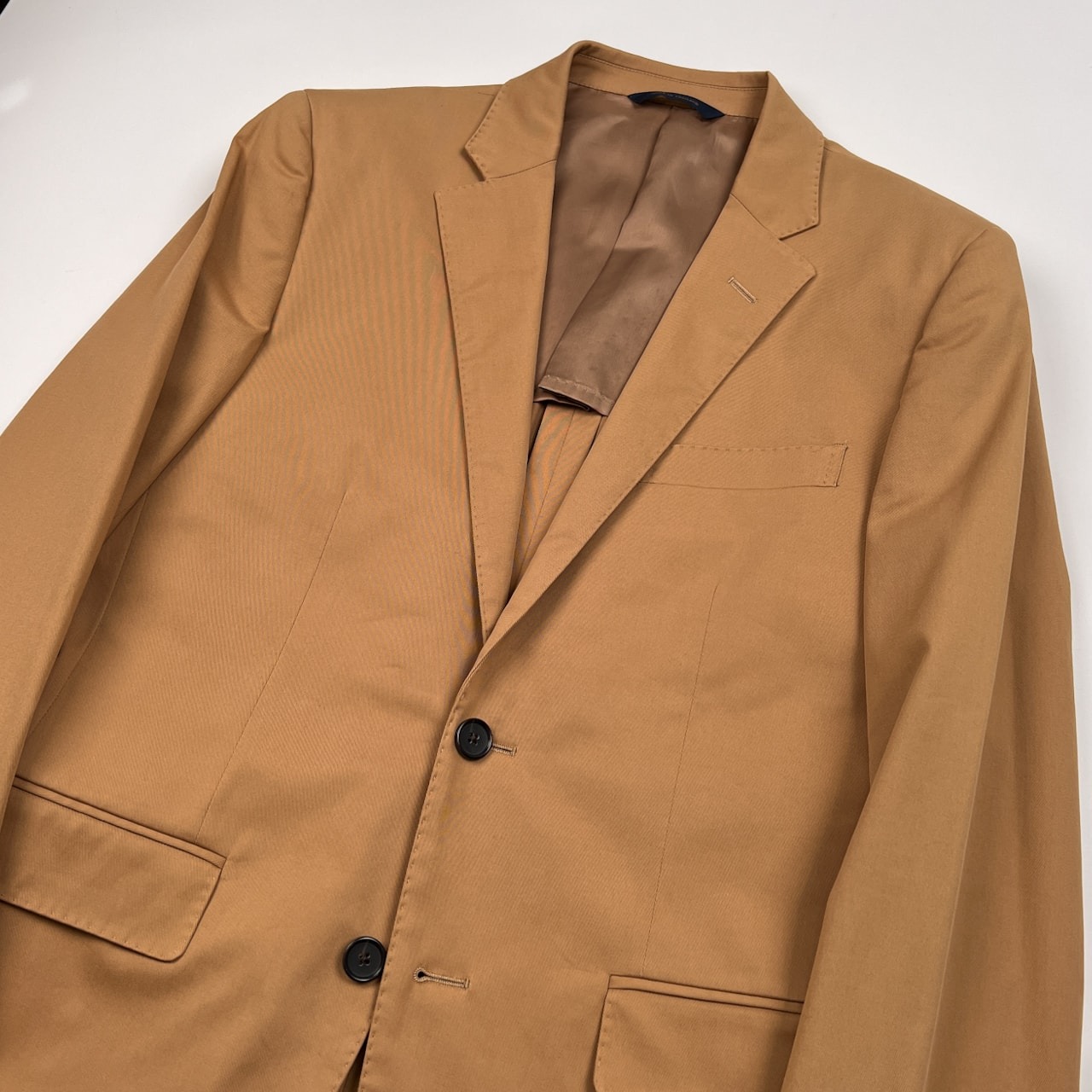 未使用品 Brooks Brothers ブルックスブラザーズ MILAN MENTECO セットアップ スーツ 37S /キャメルベージュ/未仕立て品
