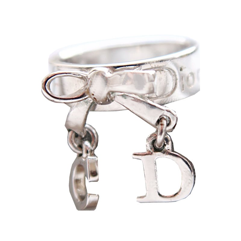 ONLY ONE【VINTAGE ACCESSORY】DIOR リボンモチーフリング シルバー