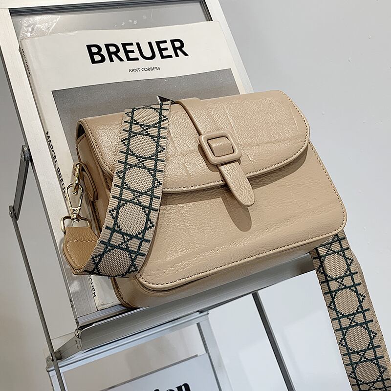 シングル スクウェア メッセンジャーバッグ ワイドショルダー 手作りハンドバック22872675494