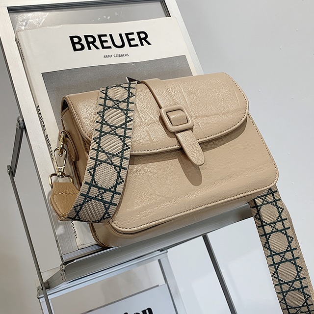 シングル スクウェア メッセンジャーバッグ ワイドショルダー 手作りハンドバック22872675494