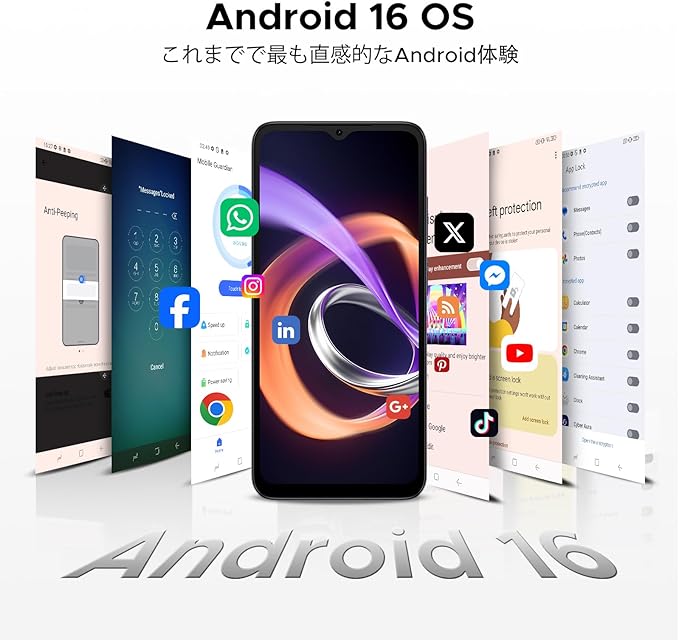 最新 Android 16 スマホ】DOOGEE Note56 plus Android16 SIMフリー