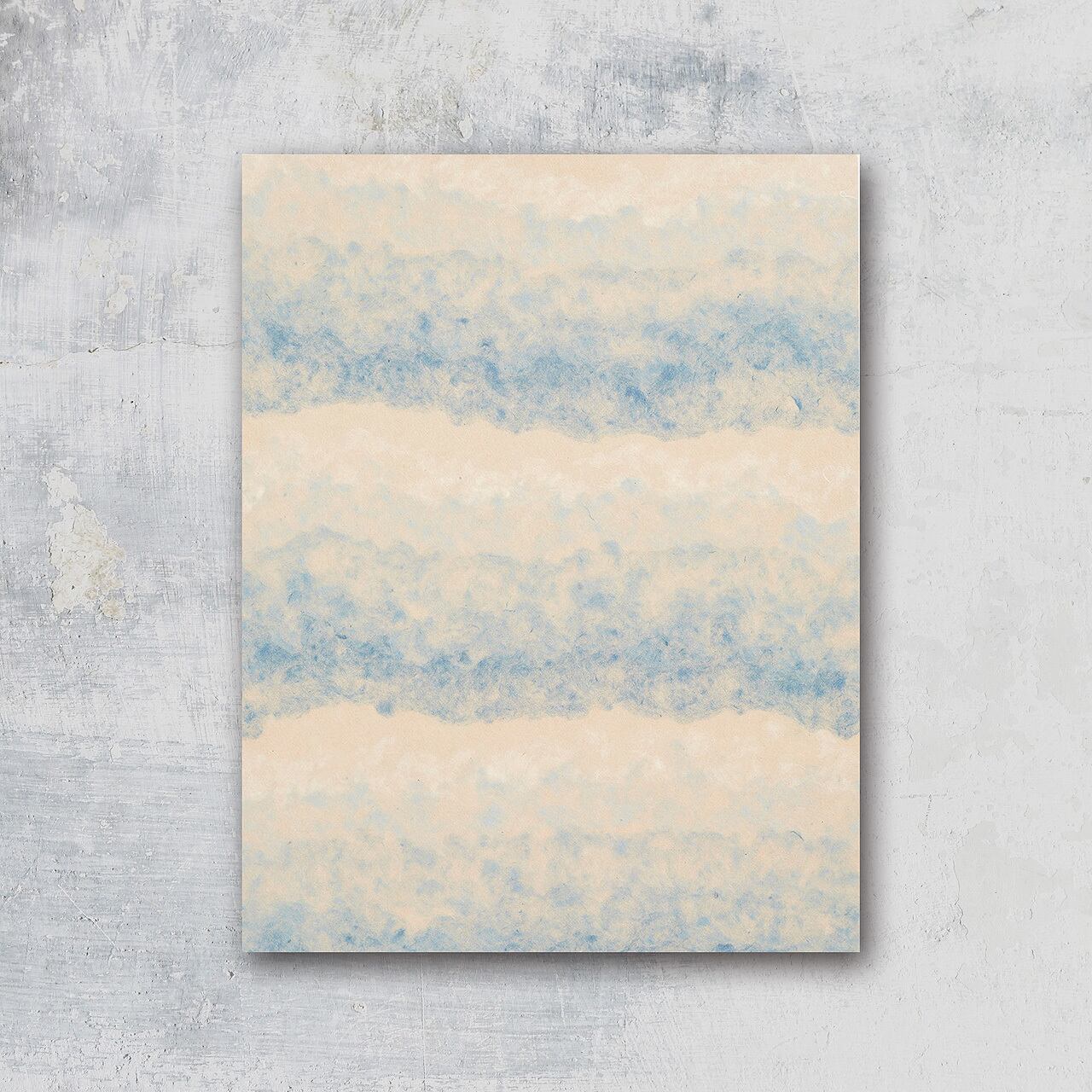 オンライン特別価格】和紙アートパネルM「ATIZ01M 出雲民藝紙 雲紙 青