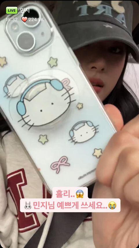 ☆New Jeans ミンジ 着用！！【monani studio】ヒップホップリボンネコ