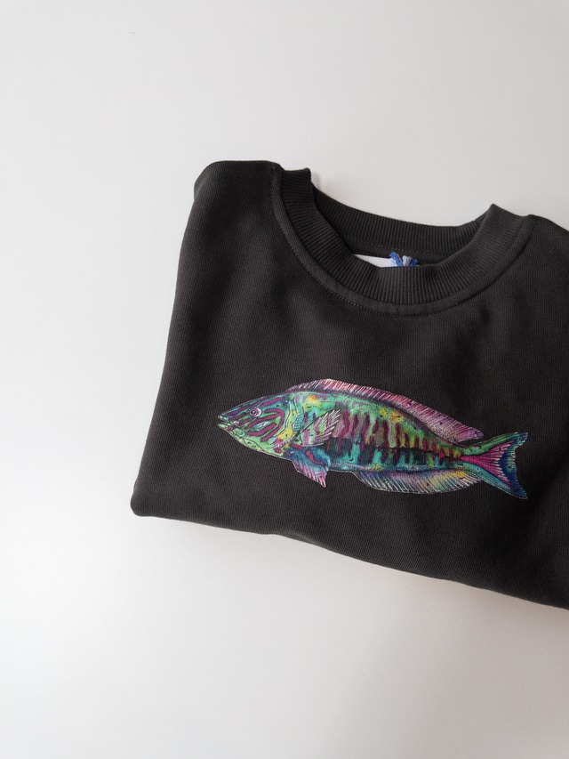 《即納》GROWN/ Parrot Fish Jumper - Ash