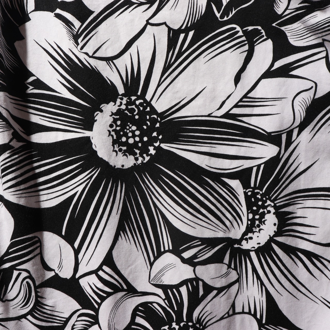 美品 XL 総柄 ポロスポーツ 半袖開襟シャツ 黒 polo sport 花柄 ブラック アロハ