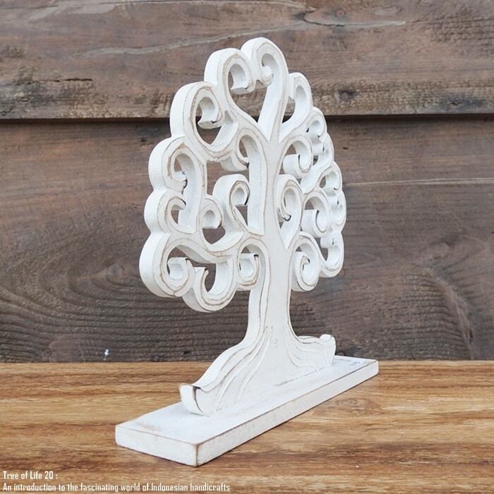 オブジェ Tree of Life 生命の樹 20cm ツリーオブライフ ホワイト