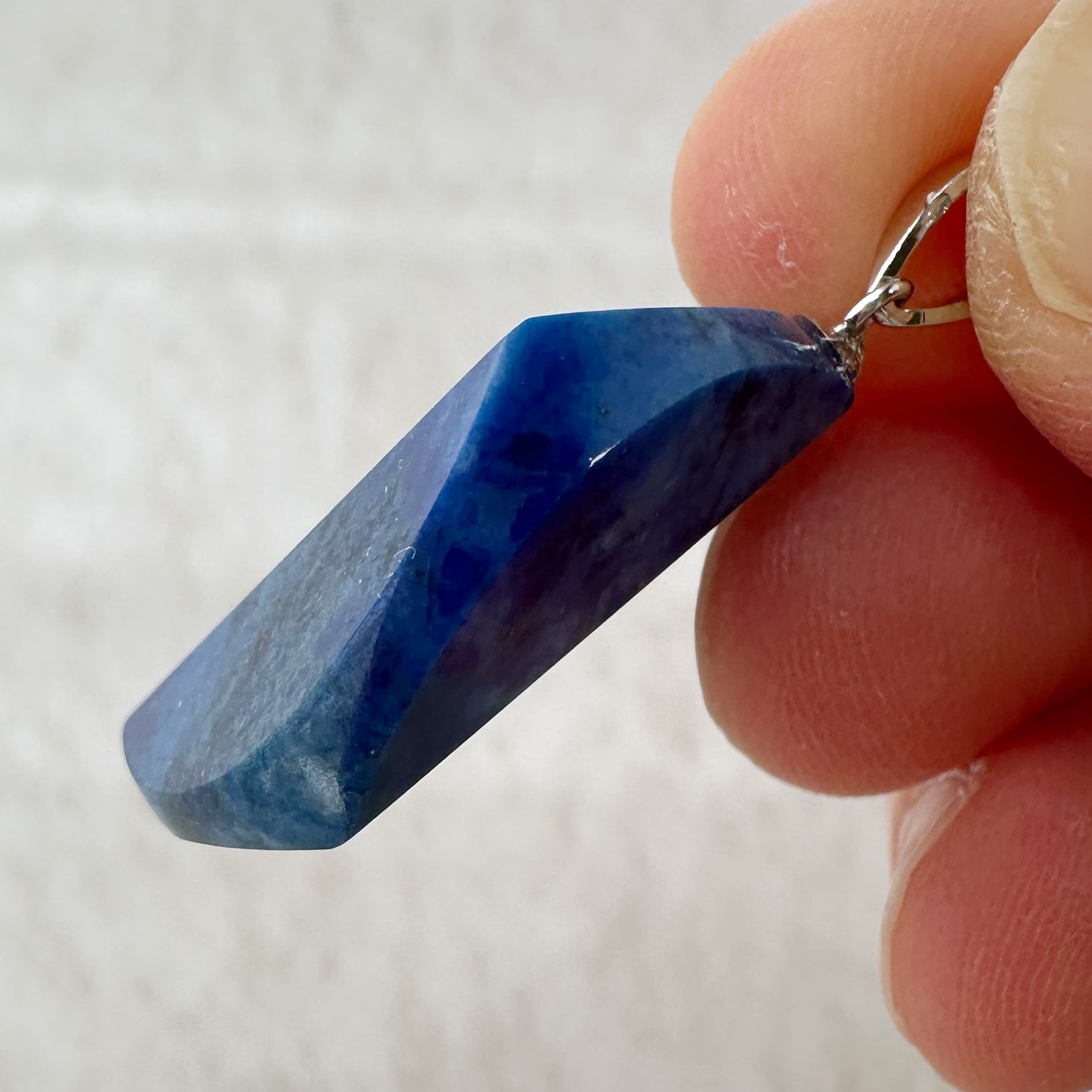 ラピスクラブ 六芒星 ペンダント 豊かさの象徴】高品質 ラピスラズリ 六芒星「フェオ」ペンダントトップ