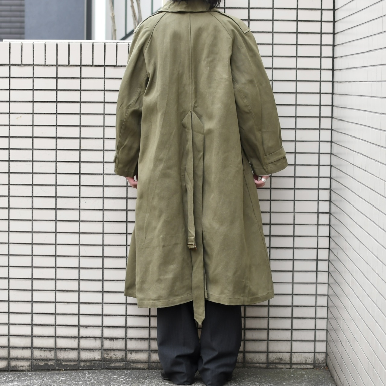 40's~ french army m-35 motorcycle coat