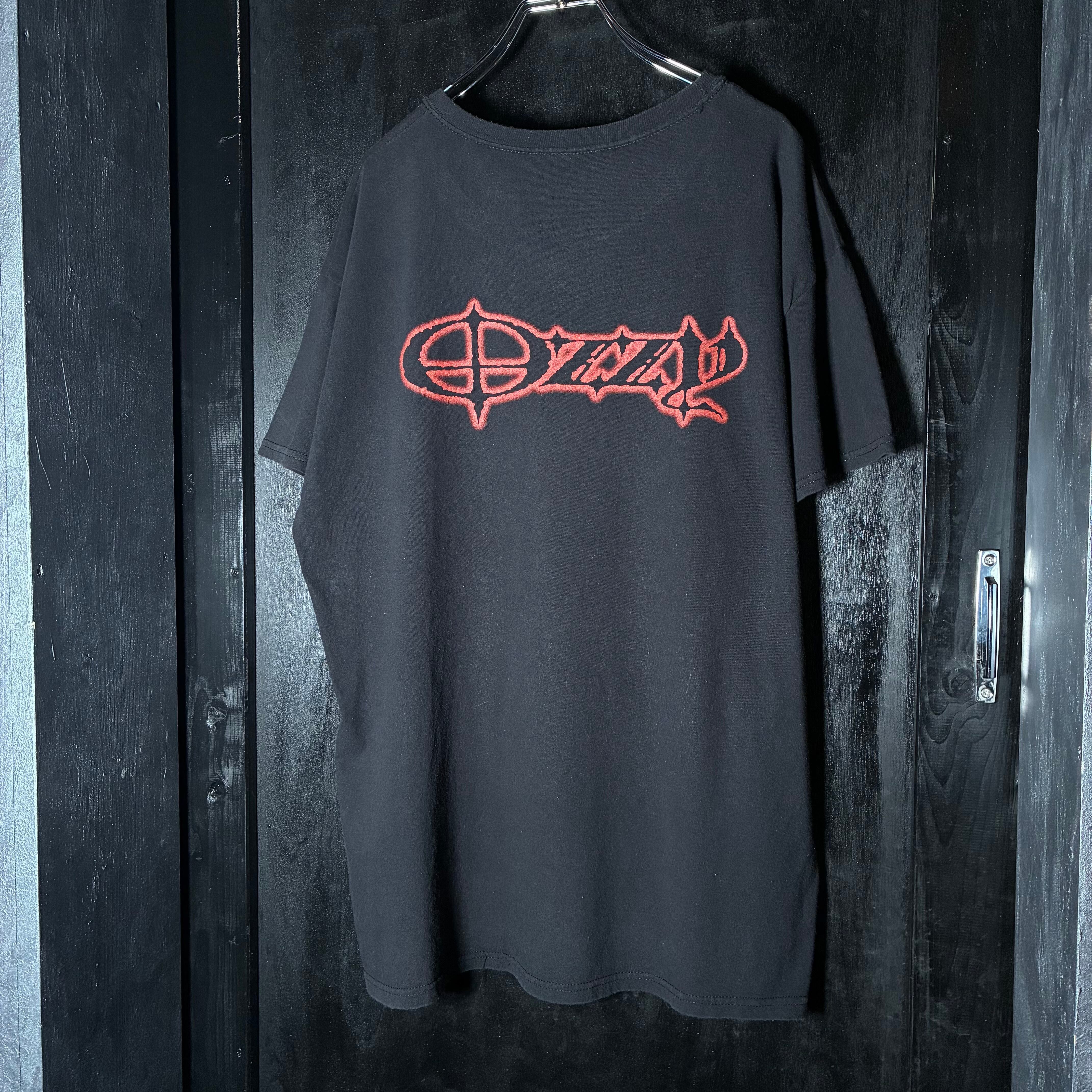 オズボーンツアー 2002 Tシャツ 黒 OZZY OSBOURNE BLACK TEE オジーオズボーン ロックTシャツ 黒