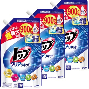 【新着特価】トップクリアリキッドつめかえ用超特大 900g×3個