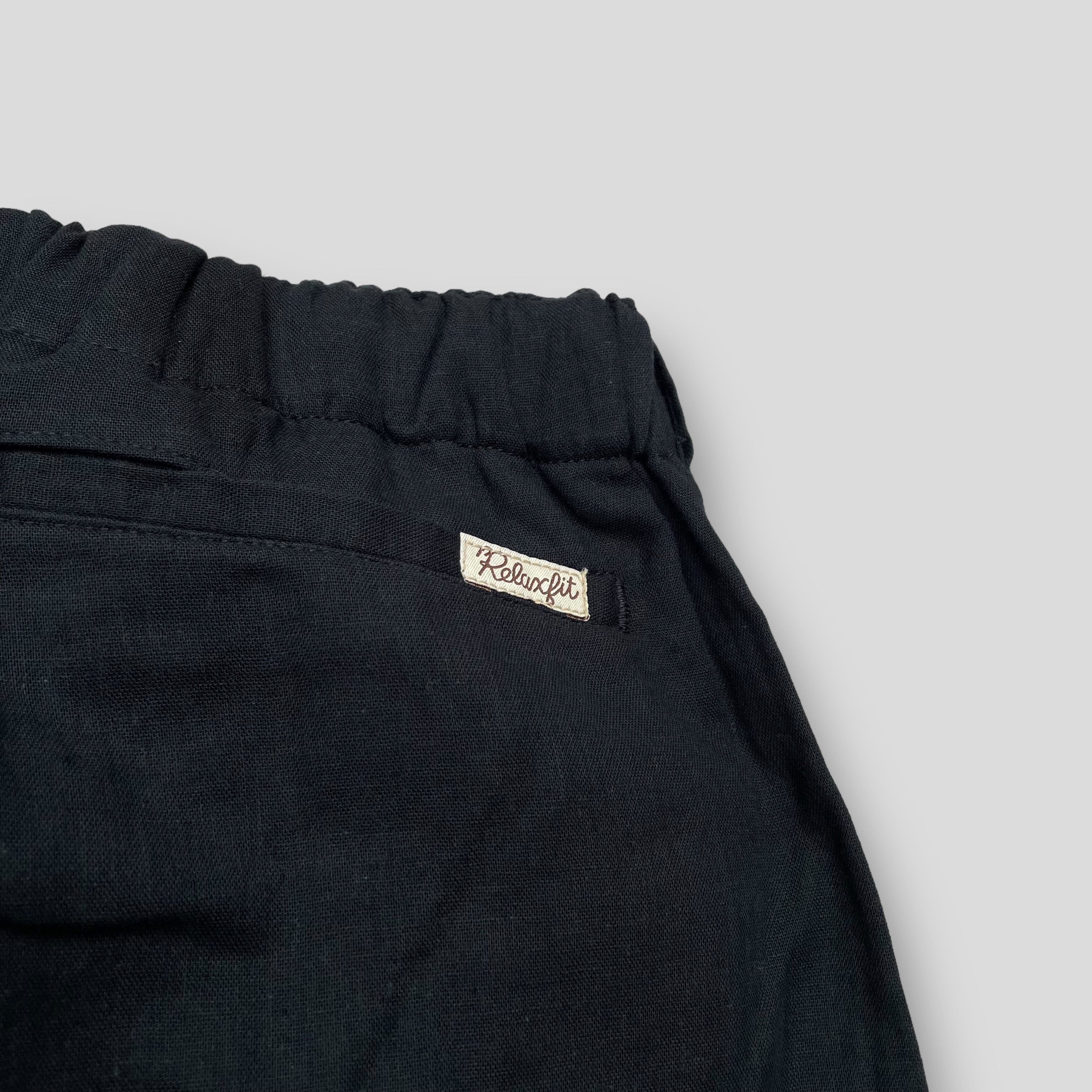 RELAXFIT Gauze easyslacks (BLACK) | HEIGHTS Online Store