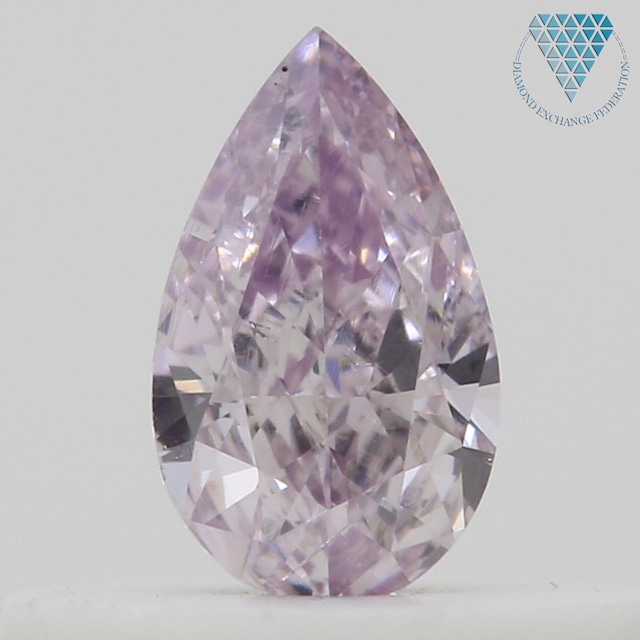 0.26 ct FANCY  PURPLE-PINK SI2 PEAR GIA 天然  ダイヤモンド ルース