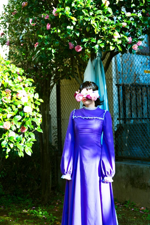 Purple frill dress