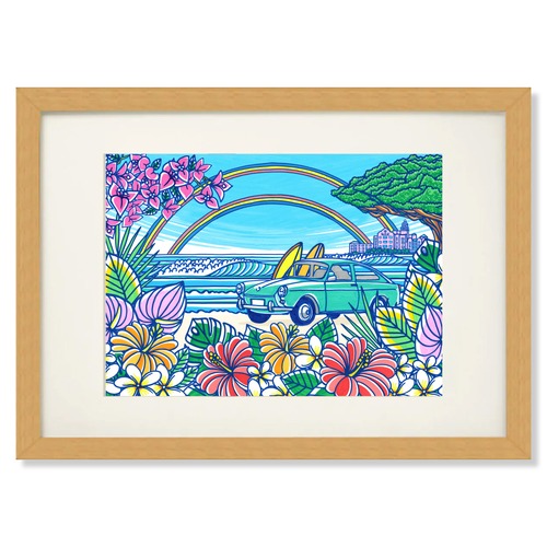 Art Print A4（Pink Palace）with Frame