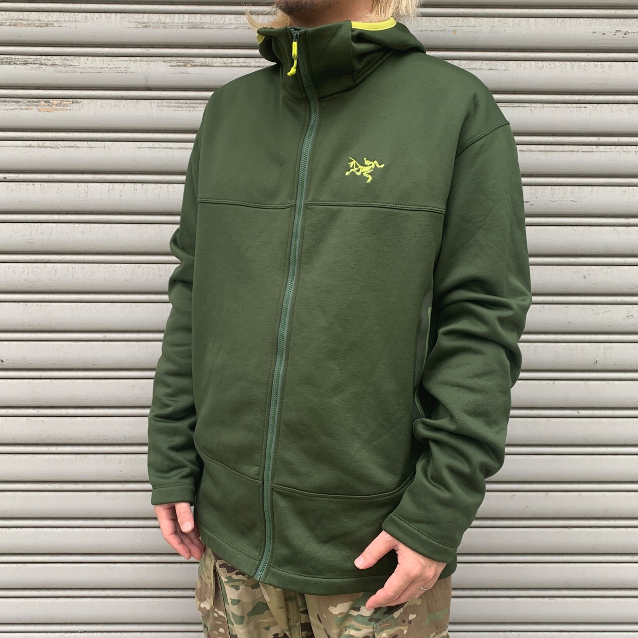 アークテリクス　アレナイトフーディジャケット　フリースジャケット　グリーン　XL