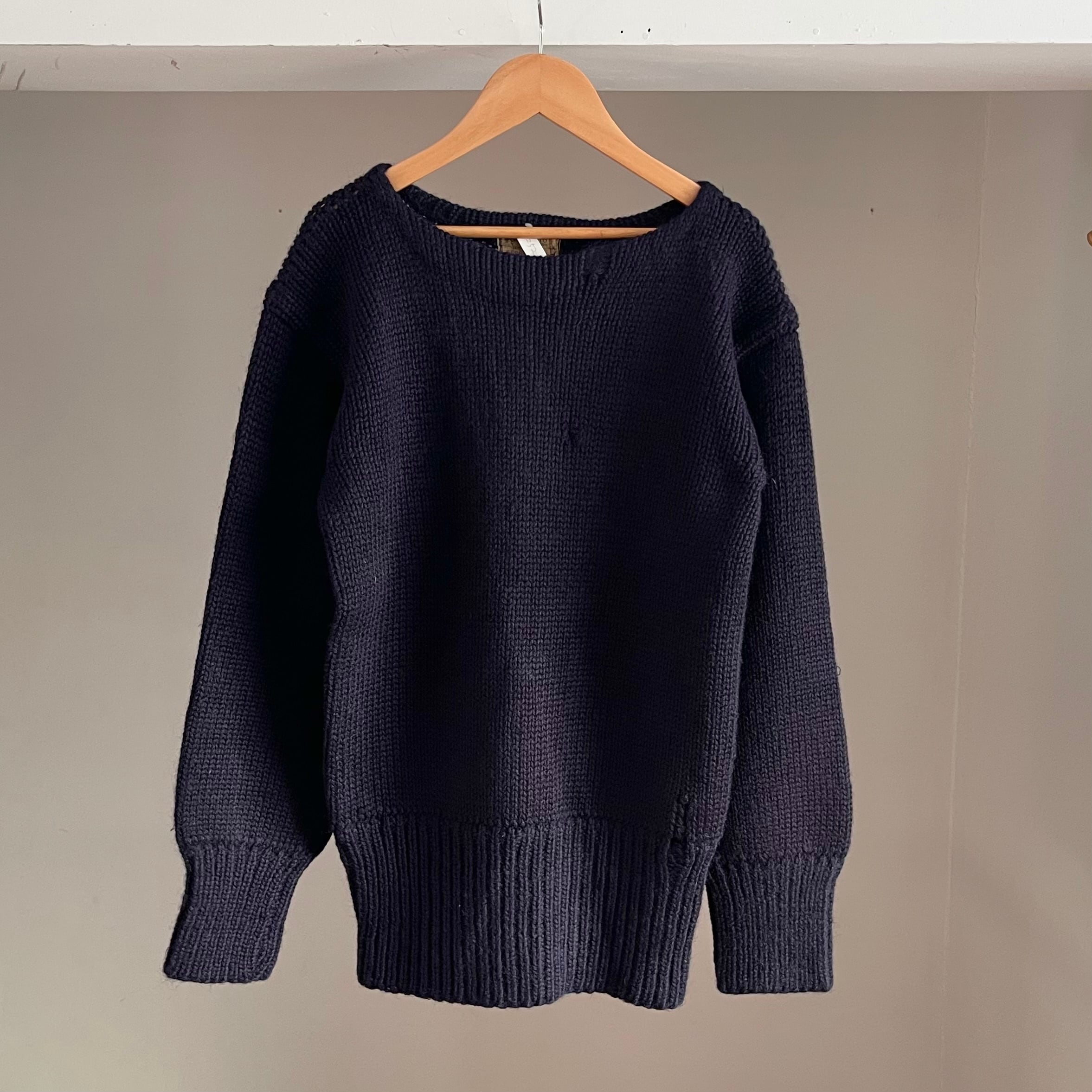 【Sz:XS~S】40's Highland Knitting Mills ウールセータ一