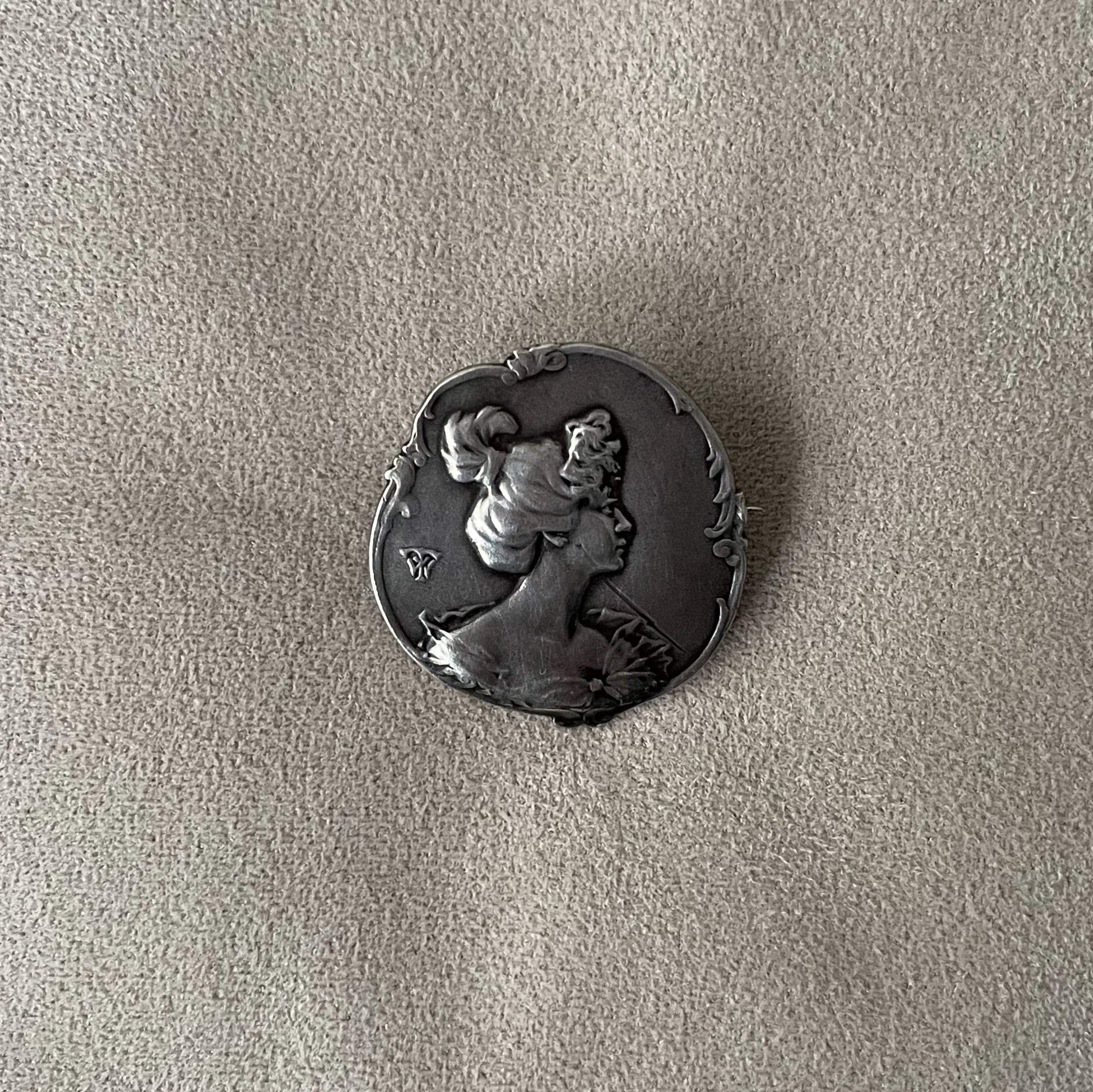 フランス アール・ヌーヴォー シルバーブローチ | SASHIIRO