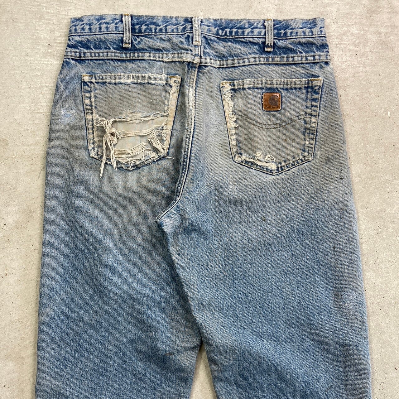 Carhartt カーハート テーパード デニムパンツ ボロ リペア メンズW36