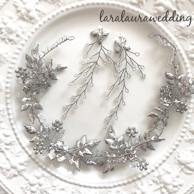 小枝イヤリングとアクセサリーセット**st-01