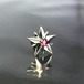 10P STAR STUD with RUBY / 10ピークス スターピアス・ルビー