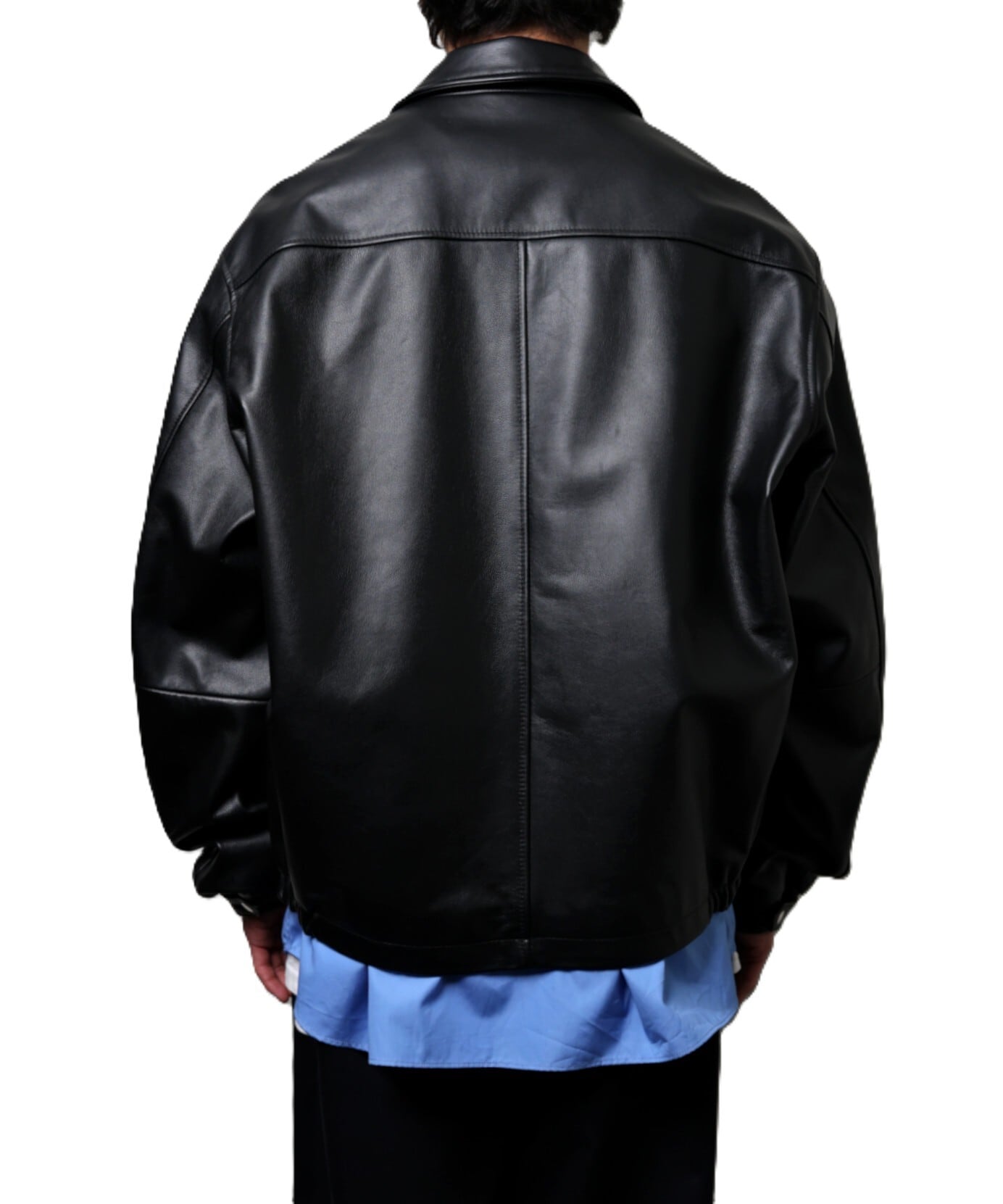 UNIVERSAL PRODUCTS. / 261-60405 LEATHER BLOUSON (BLACK