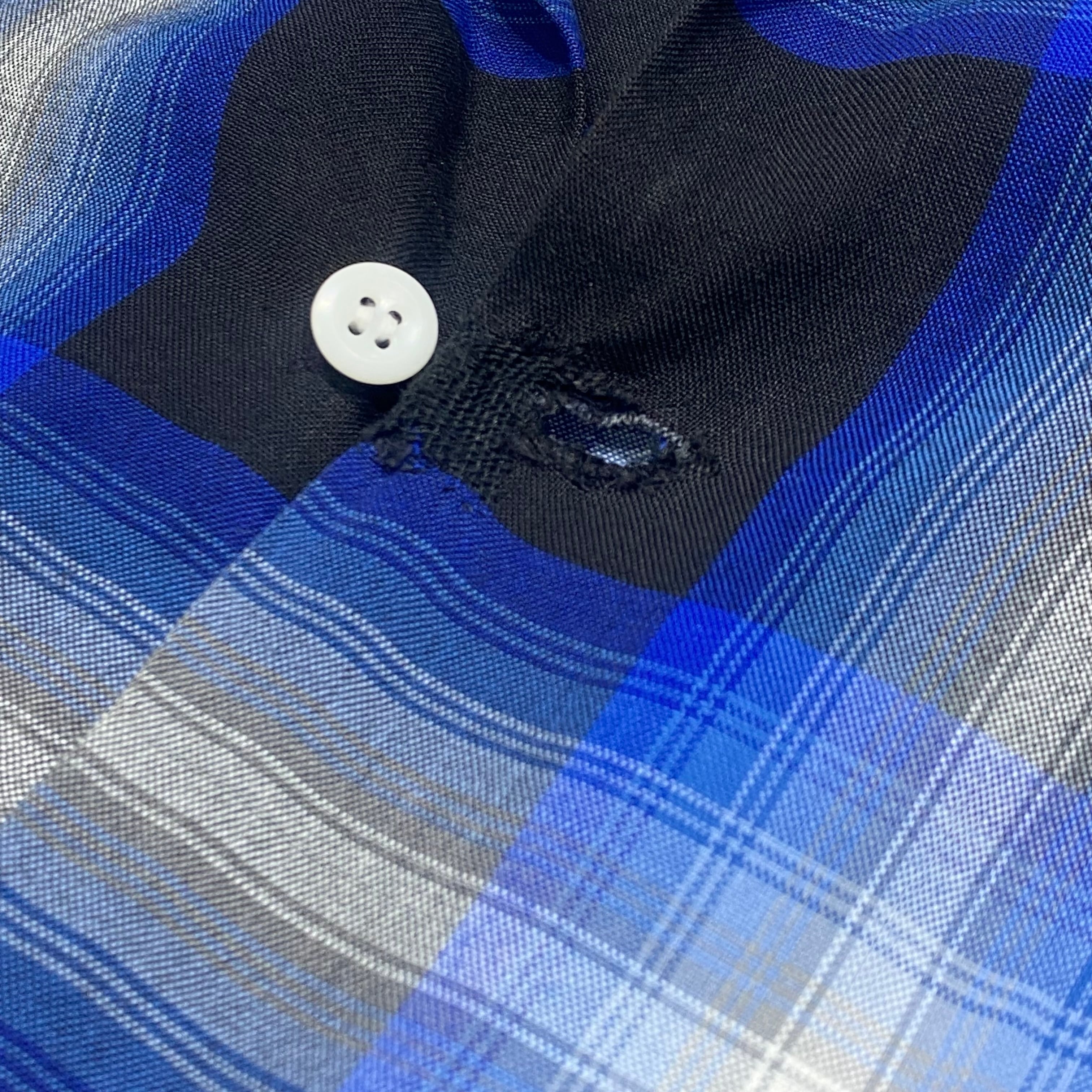 60s TOWNCRFT Ombre Check Rayon Shirt 60年代 タウンクラフト