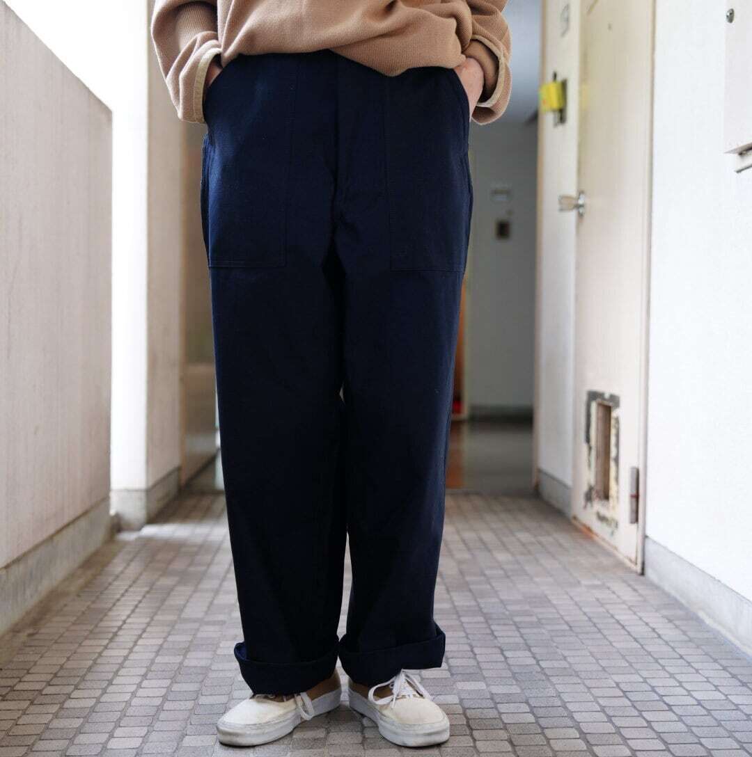 TUKI(ツキ)baker pants-navy blue-(0152) | Debby