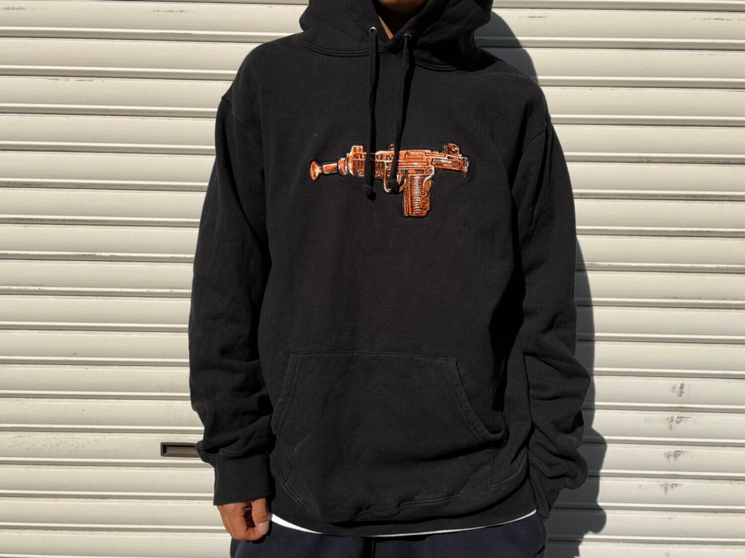 Supreme TOY UZI HOODED SWEATSHIRT BLACK LARGE 90JK0452 | BRAND 