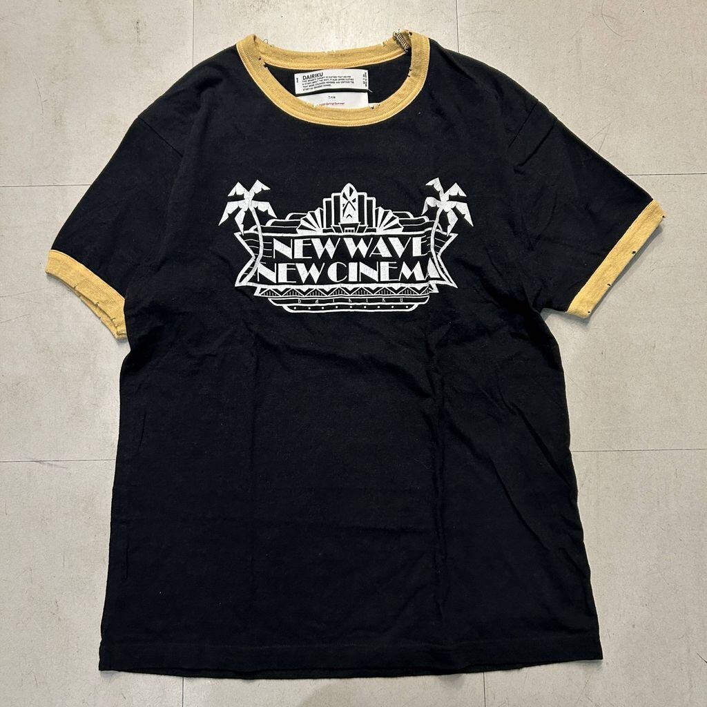 DAIRIKU ダイリク 23SS New Trim Tee 半袖Tシャツ 23SS C-4 ブラック