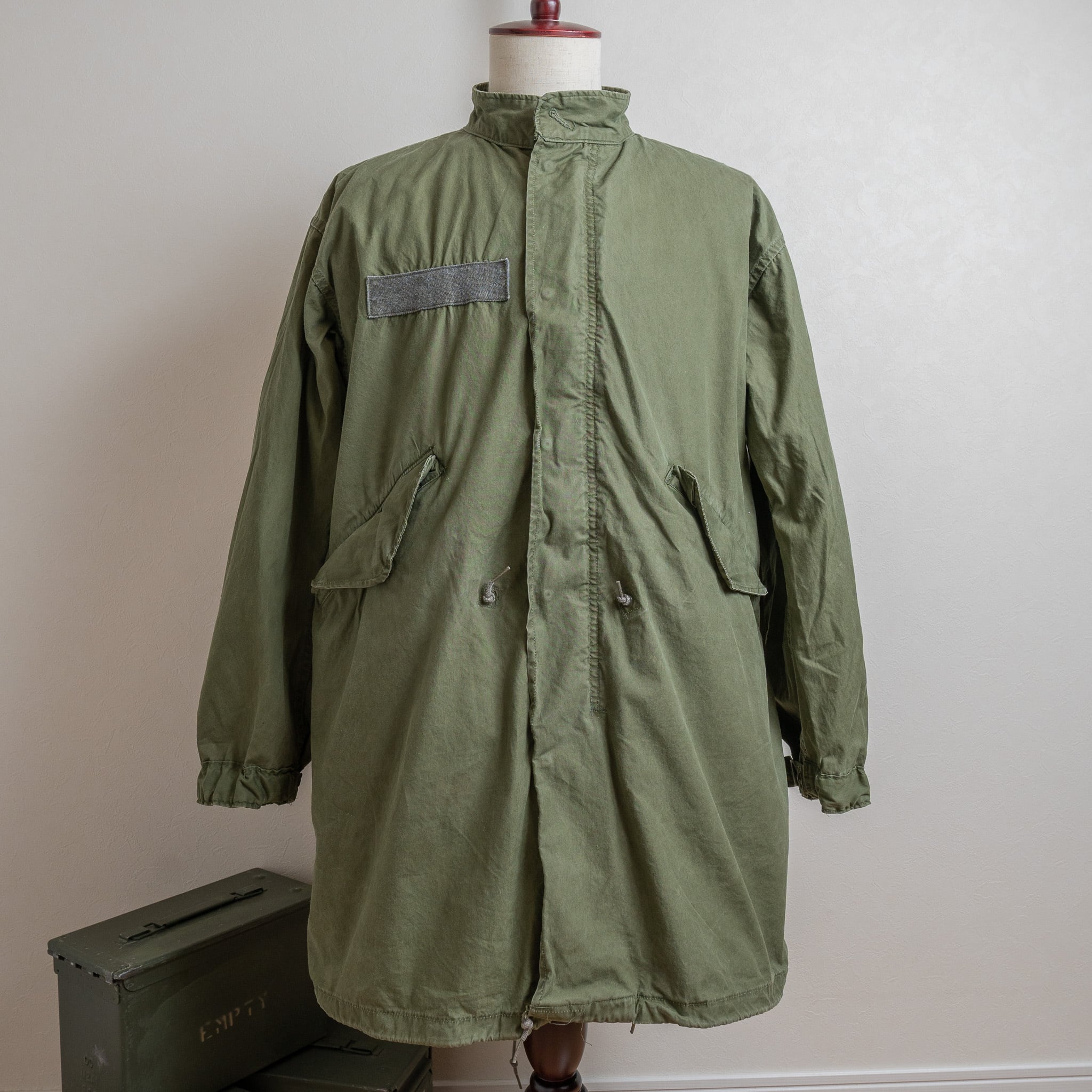 【USED】"Small" U.S.Army M-65 Field Parka Shell&Liner アメリカ軍 M65 フィッシュテールパーカー シェル&ライナーセット S No.330