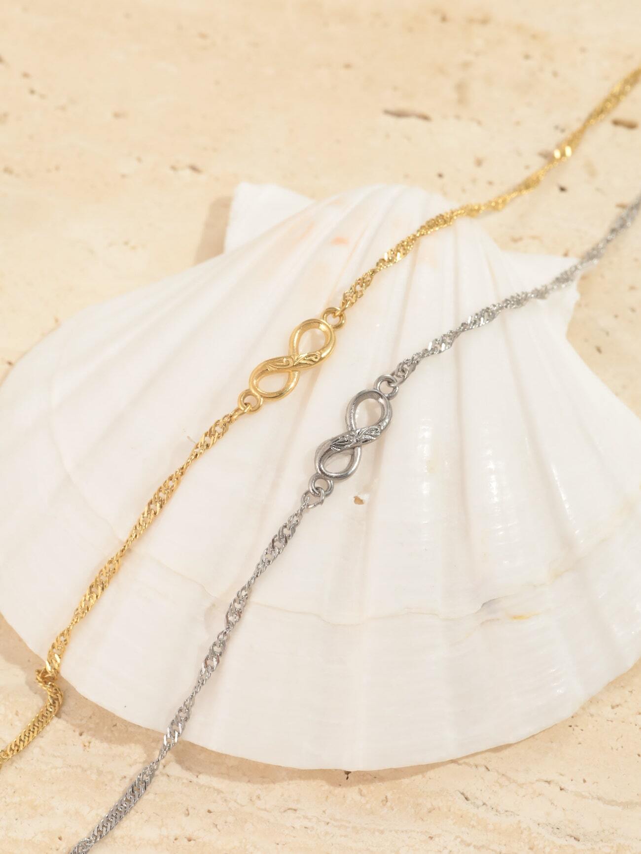 screw 】 316L hawaiian infinity anklet #a17 | rani
