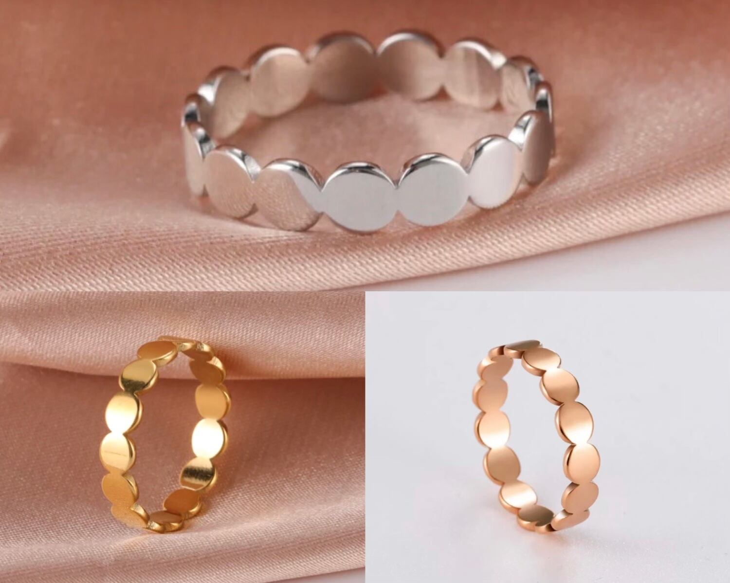 ココアリング / 6〜10号( ローズ/ ゴールド/ シルバー )